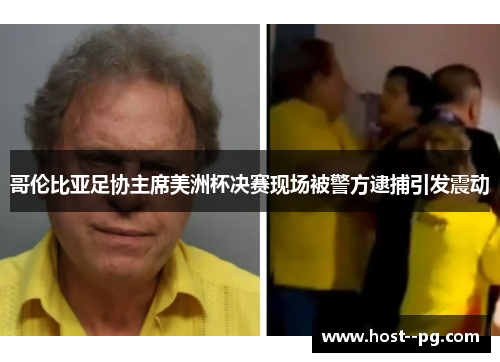 哥伦比亚足协主席美洲杯决赛现场被警方逮捕引发震动